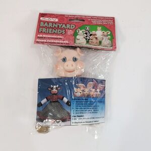 Fibre Craft 3027 Barnyard Friends Pig Piggy Air Freshener Doll 1995 W/Instrucion